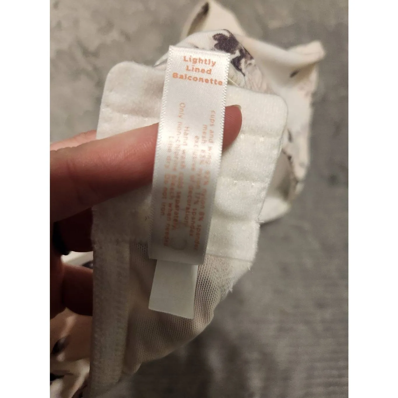 Cacique Lightly Lined Balconette Underwire Bra 40DD Floral - Image 4