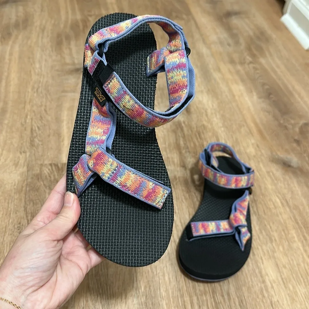 TEVA | Original Universal Sandals, Pastel Multicolor Rainbow - Image 5