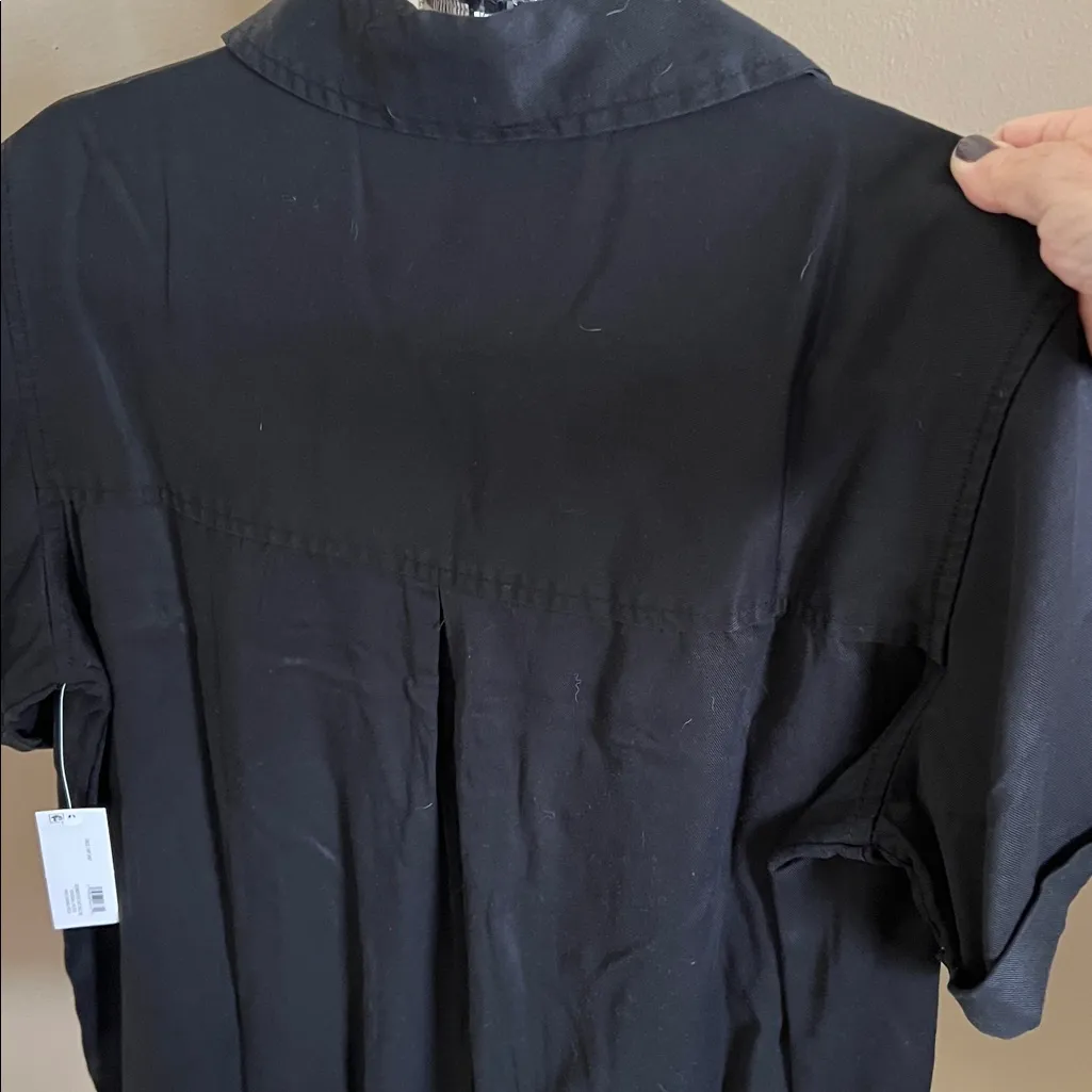 Black Tencel Button - Image 6