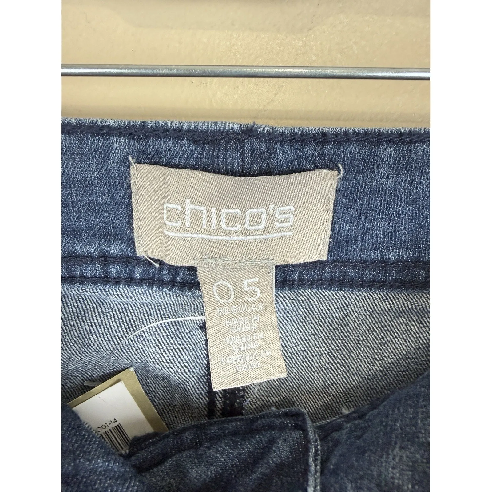 Chico’s Kerry Slim RG Jeans Women’s 0.5 Paisley Rhinestones Indigo(S/6) - Image 6