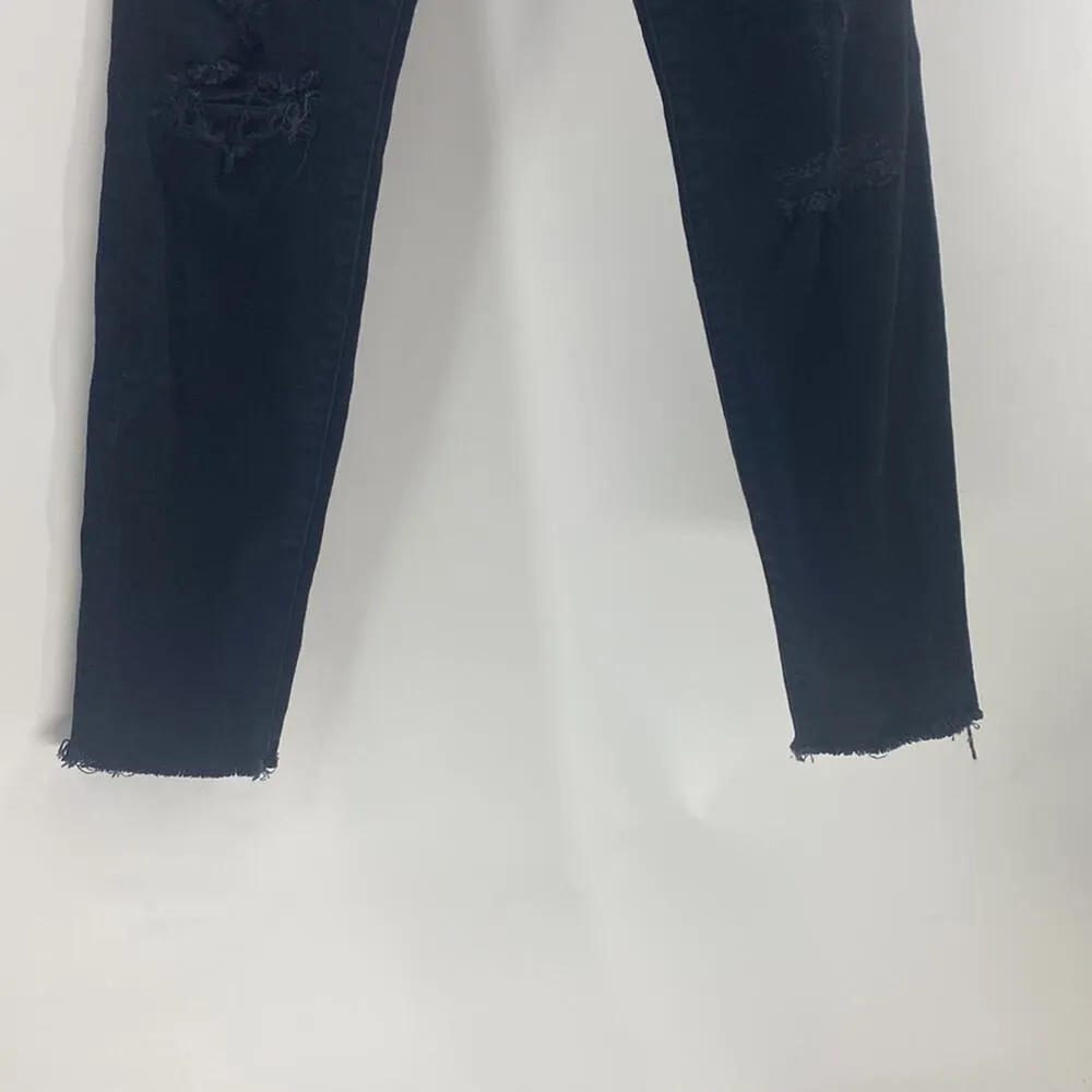 J Brand black ankle length distressed jegging skinny grunge minimalist rocker 26 - Image 3