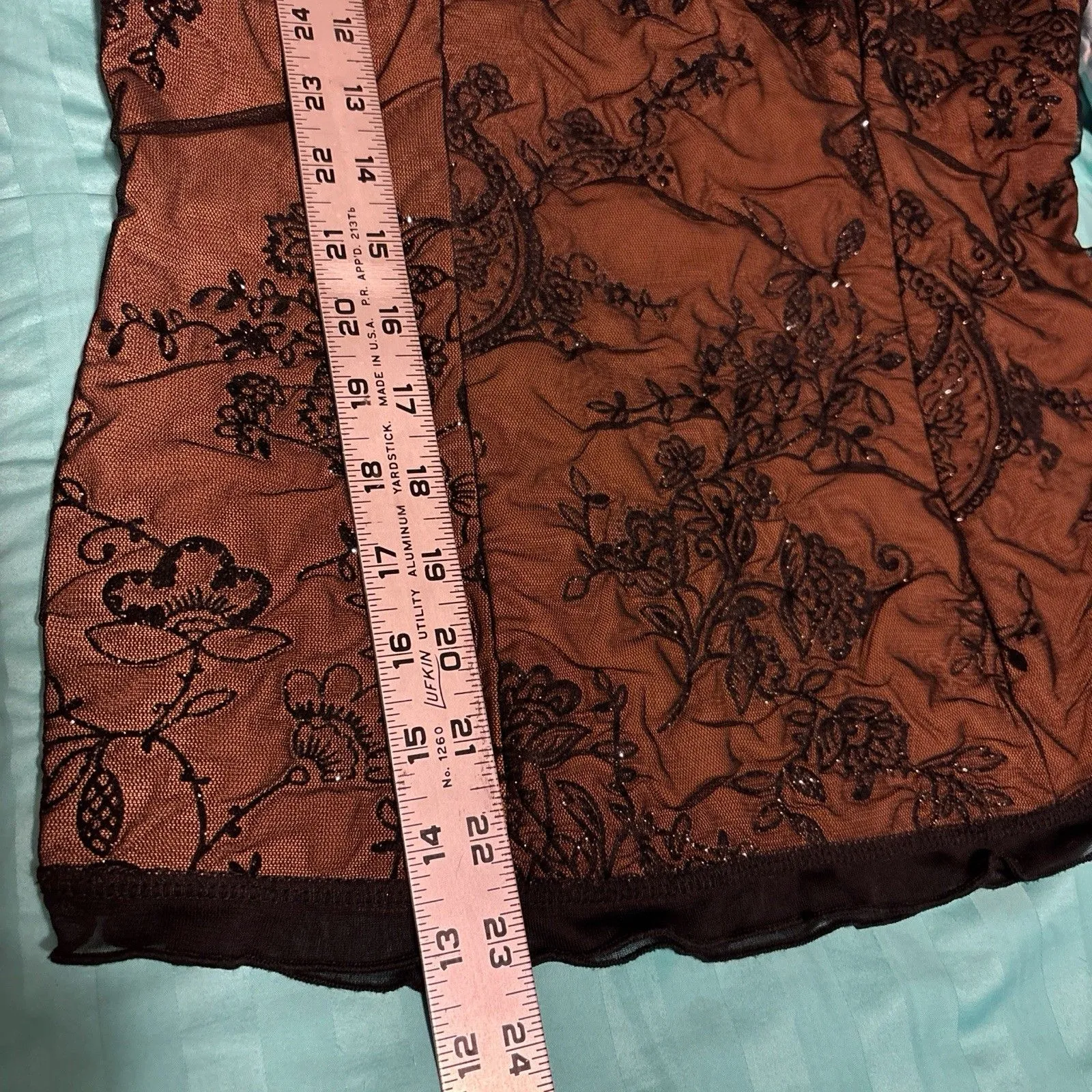 Vintage Women Sleeveless Tank Size M Shimmer Black Whimsigoth Romantic Top Size M - Image 13