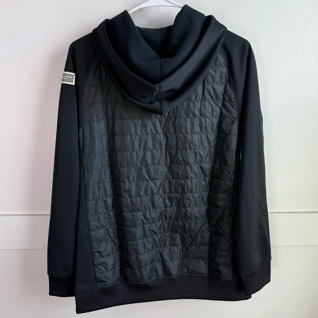 NWT ARMADA Black & Green Como Pullover Full Zip Jacket - Image 3