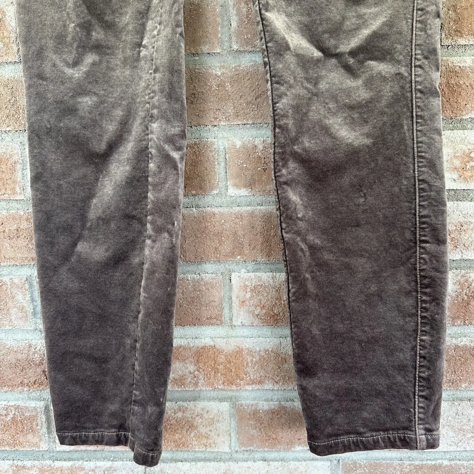 Paige Purple Velvet Velour Skinny Pants Size 28 - Image 2