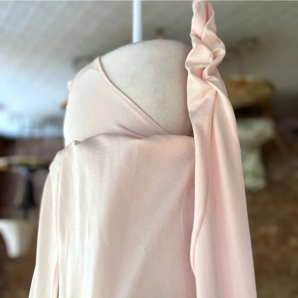 Free People Intimately Kaya Bodysuit Ruched Sleeve Keyhole Pink XS Stretch Knit - Image 12