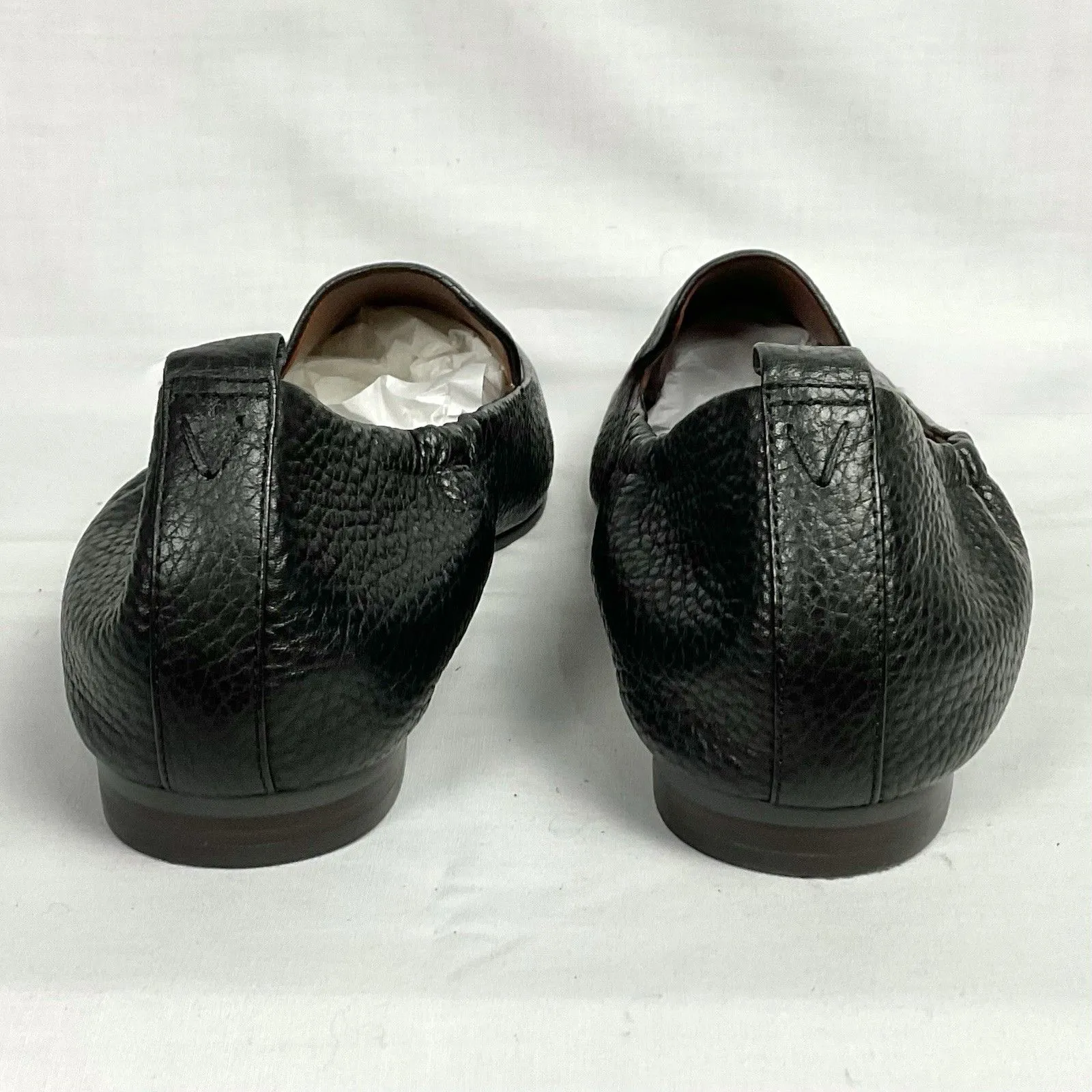 Vionic Amora Slip On Loafers Comfort Faux Fur Lined Black Leather Size 7 - Image 8