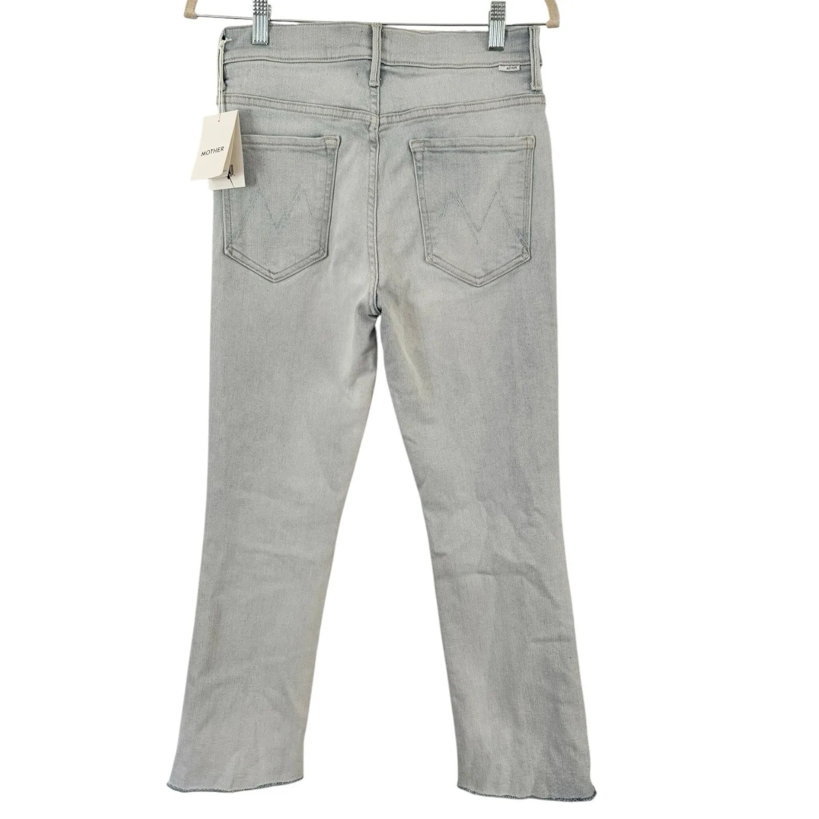 NWD Mother The Insider Crop Step Fray Jeans in Sexico Mexico Light Wash Size 30 Blue - Image 4