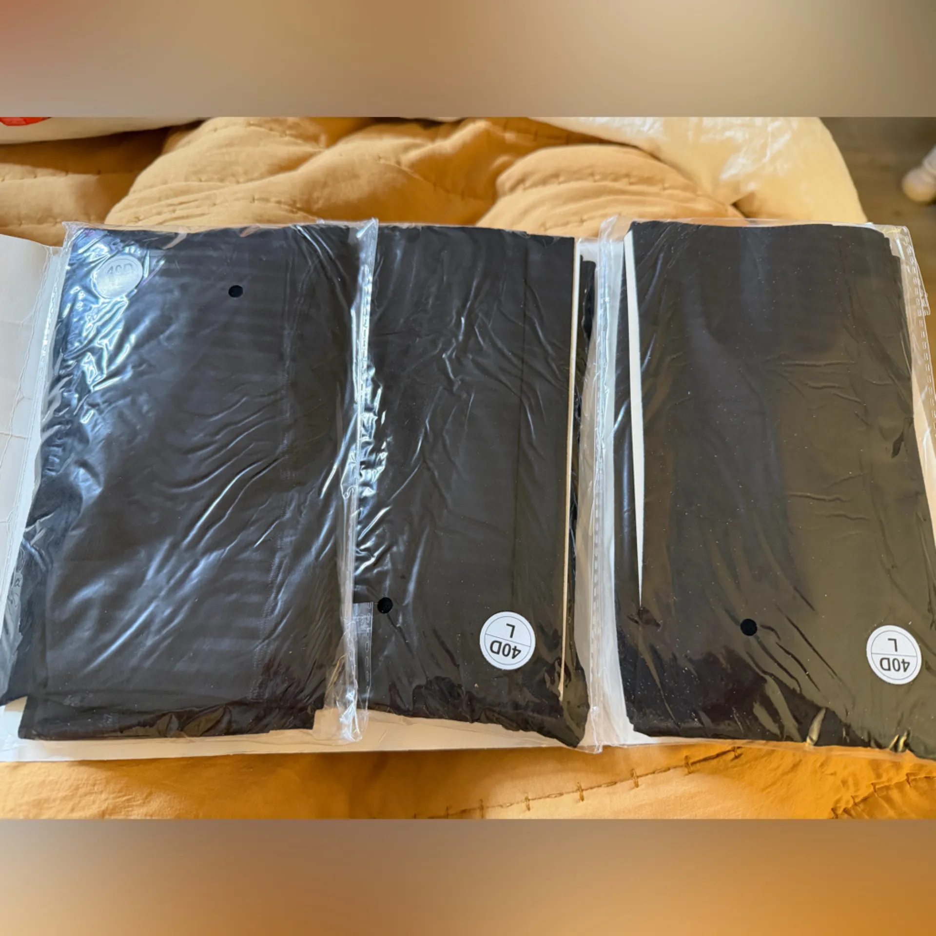 NEW Honeysea 3 20D Sheer Black Tights Ultra Soft Nylon High Waist Pantyhose L - Image 6