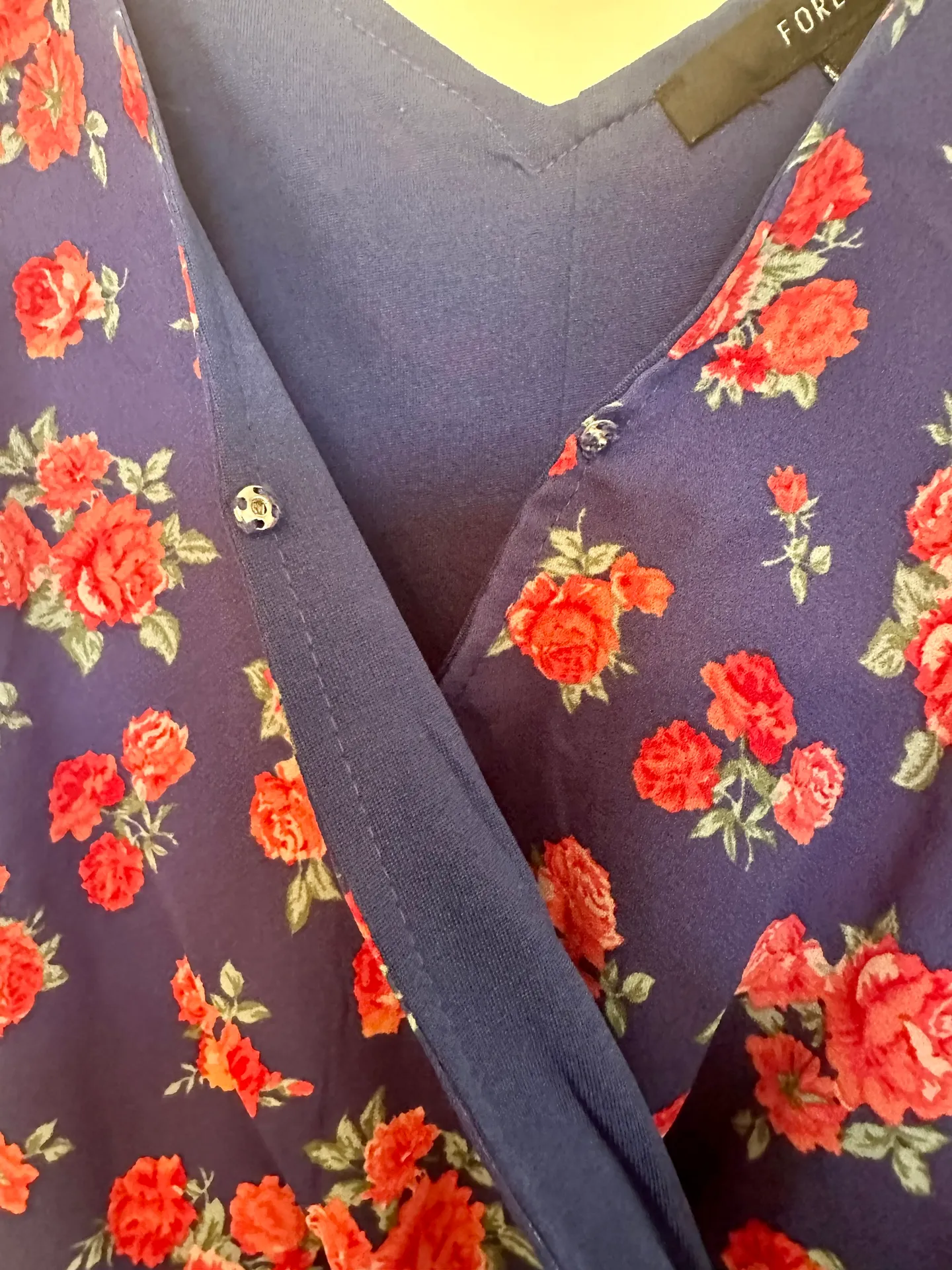 Romper - Adorable Royal Blue Color With Floral Rose Pattern ♥️💙 - Image 2