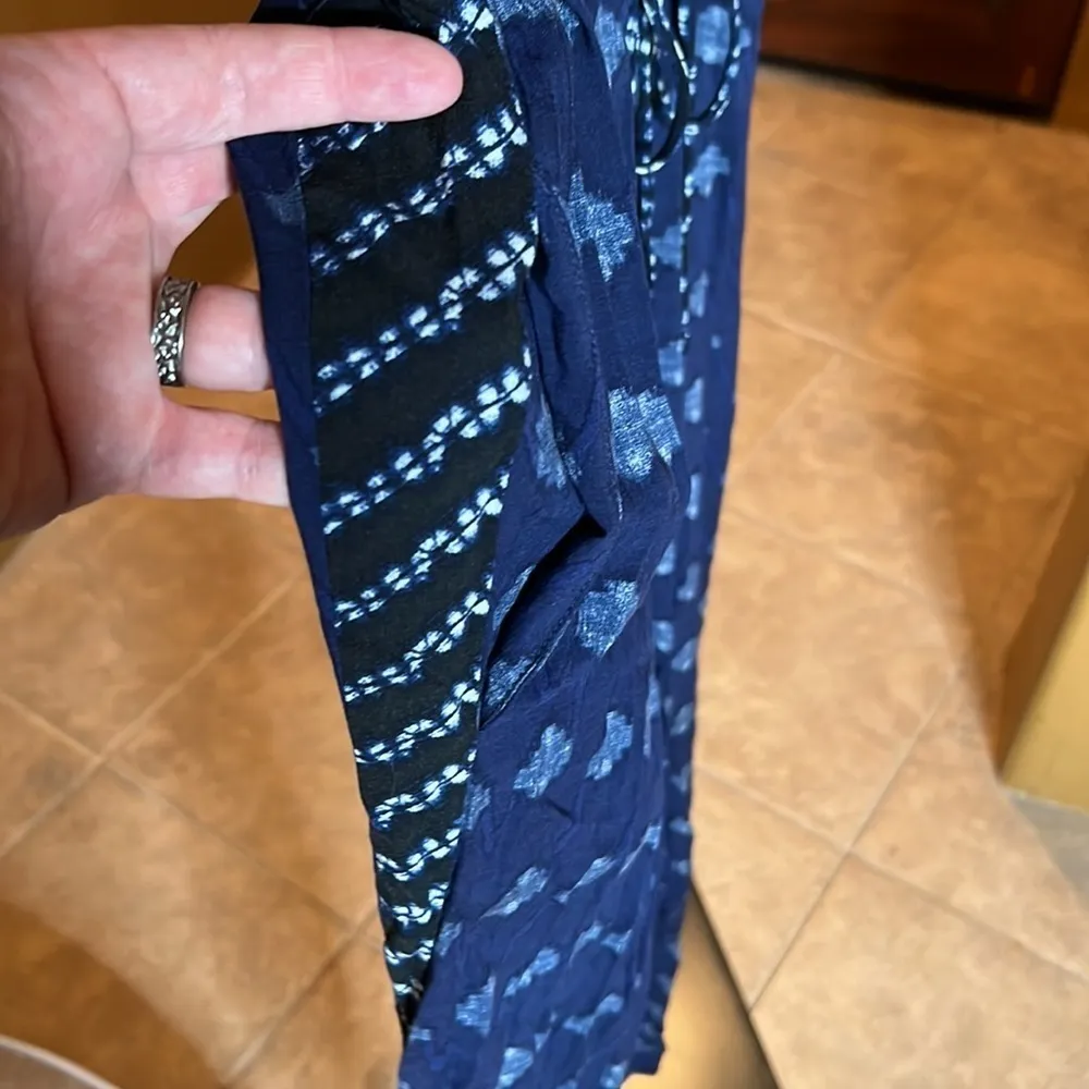 Anthropologie Velvet by Graham & Spencer Blue Cady Jumpsuit Size Medium - Image 6