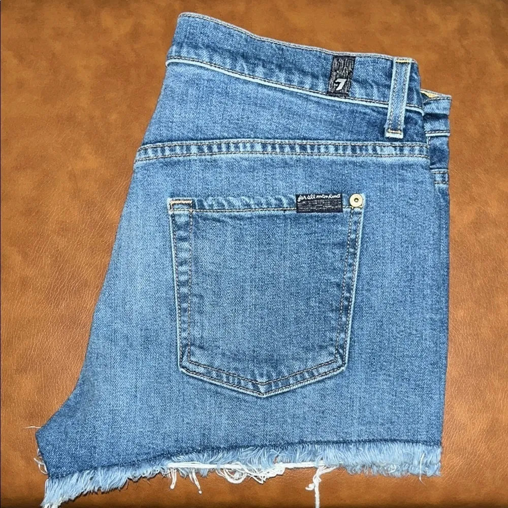 7 For All Mankind Cutoff Shorts Size 28 - Image 3