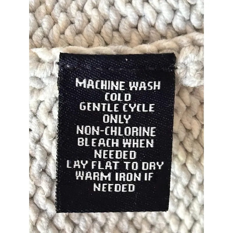 Chaps Light Blue Rib Collar Cotton Blend Sweater 1X - Image 6