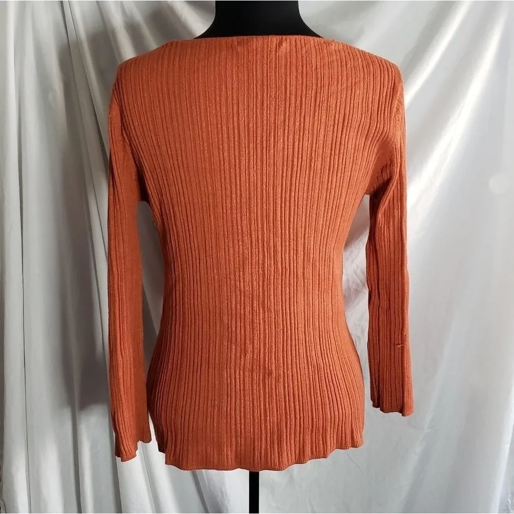 Ribbed long sleeve blouse size XL - Image 3