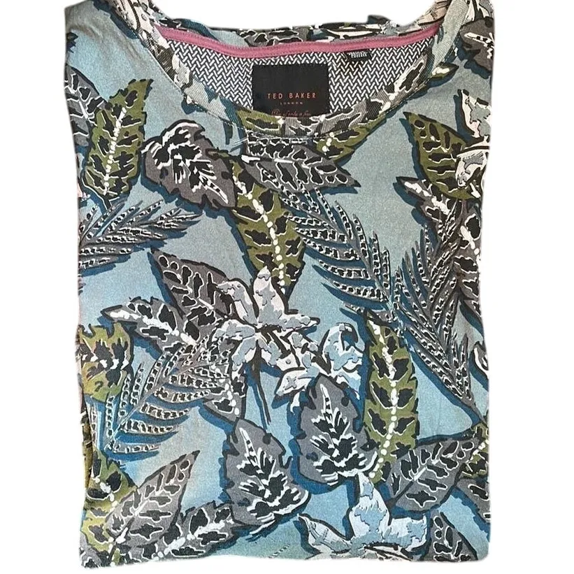 Ted Baker London One of Only a Few Floral T-Shirt  size 6 - Image 2