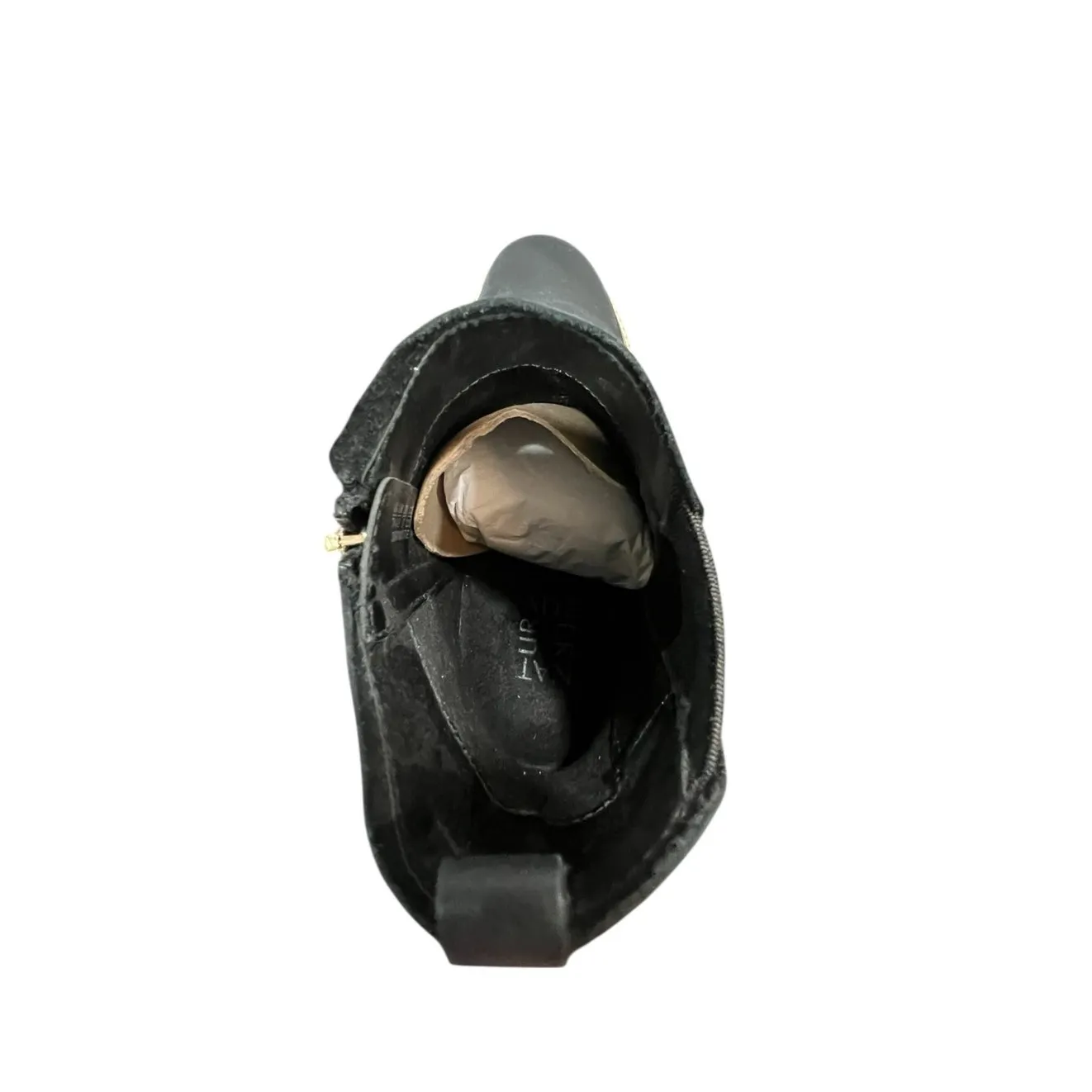 NWT! Naturalizer Darry Bootie Black Leather Block Heel - Size 7 (MSRP $185) - Image 4