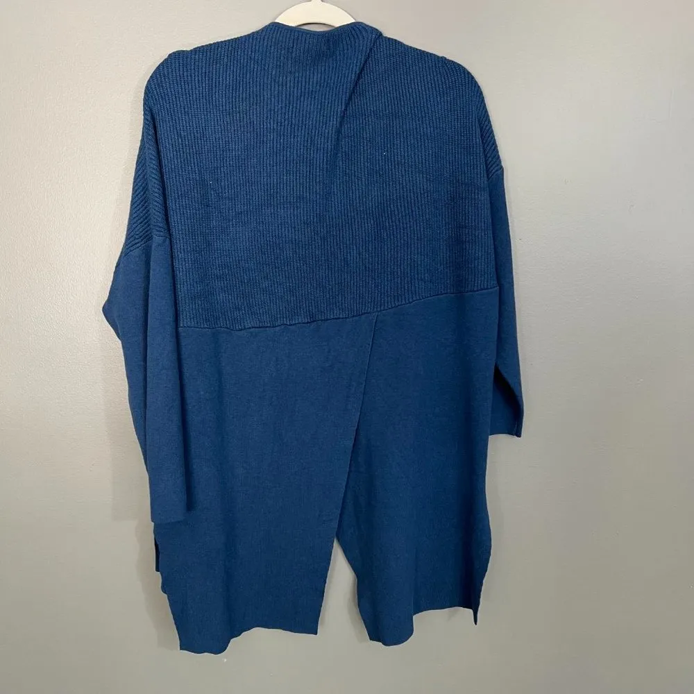 INC Size XL Blue Cardigan Sweater - Image 5