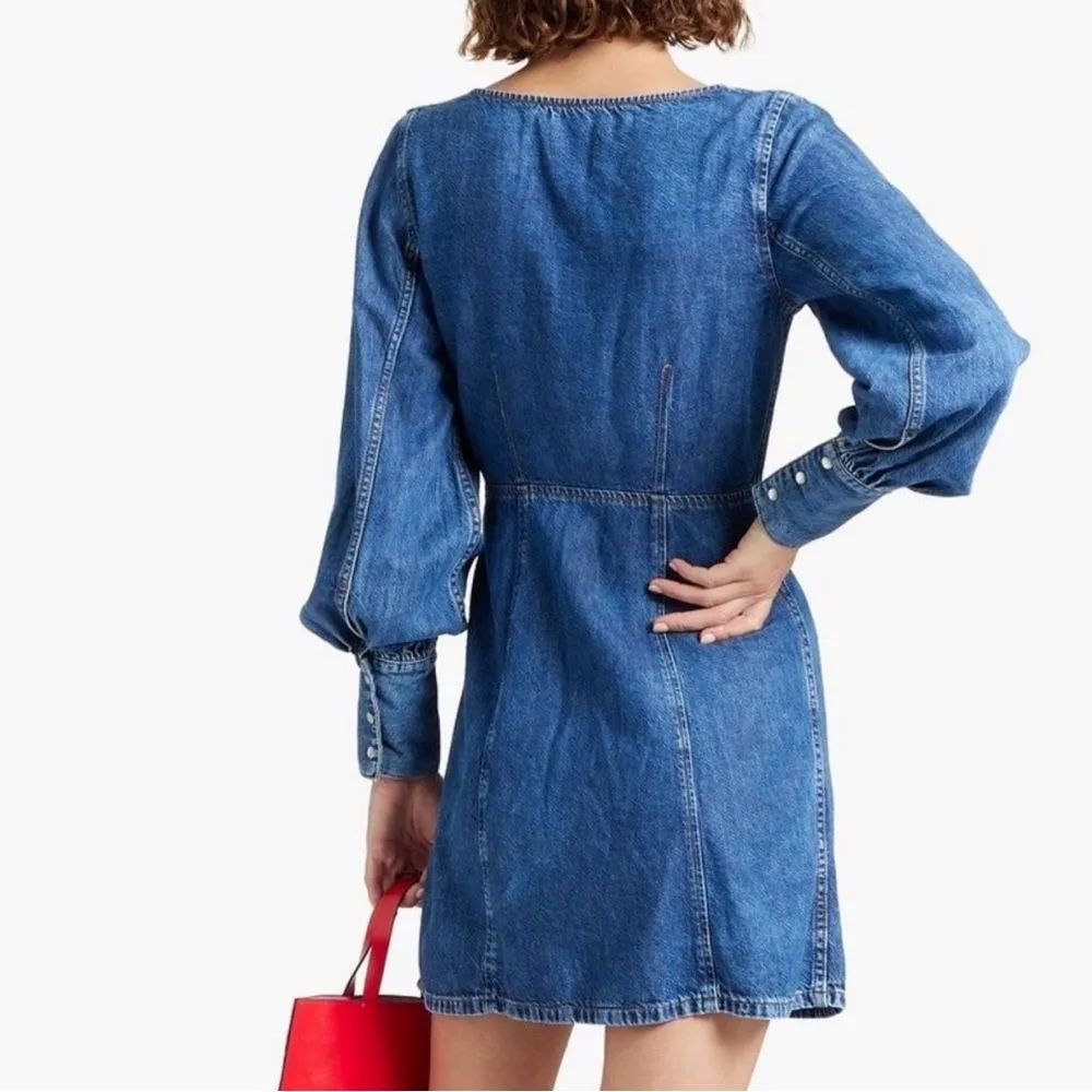 GANNI NWT Denim Western dress size 2 - Image 2