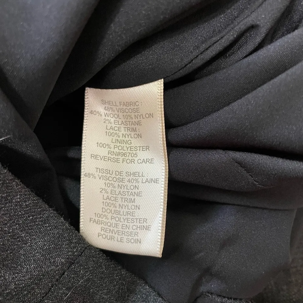 Rebecca Taylor Wool Blend Lace Trim  Cap Sleeve Career Sheath Dress - Sz 6 - Image 12