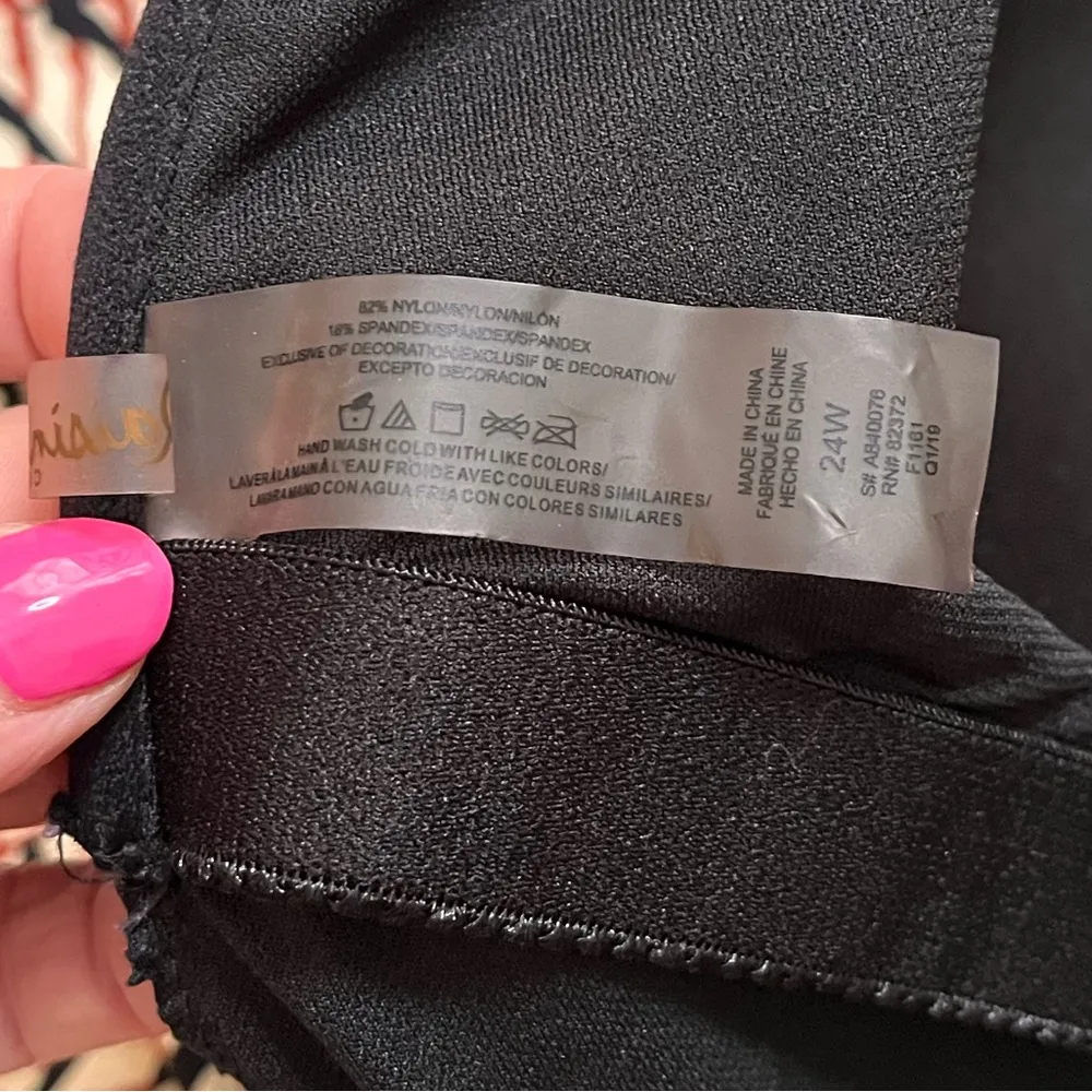 Raisins Swimsuit Stingray Flounce One Piece 24W - Image 7