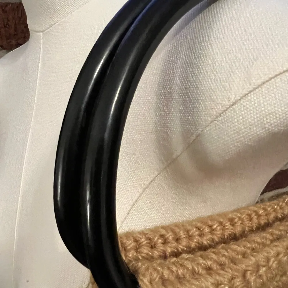 VINTAGE handmade crochet purse Gold - Image 4