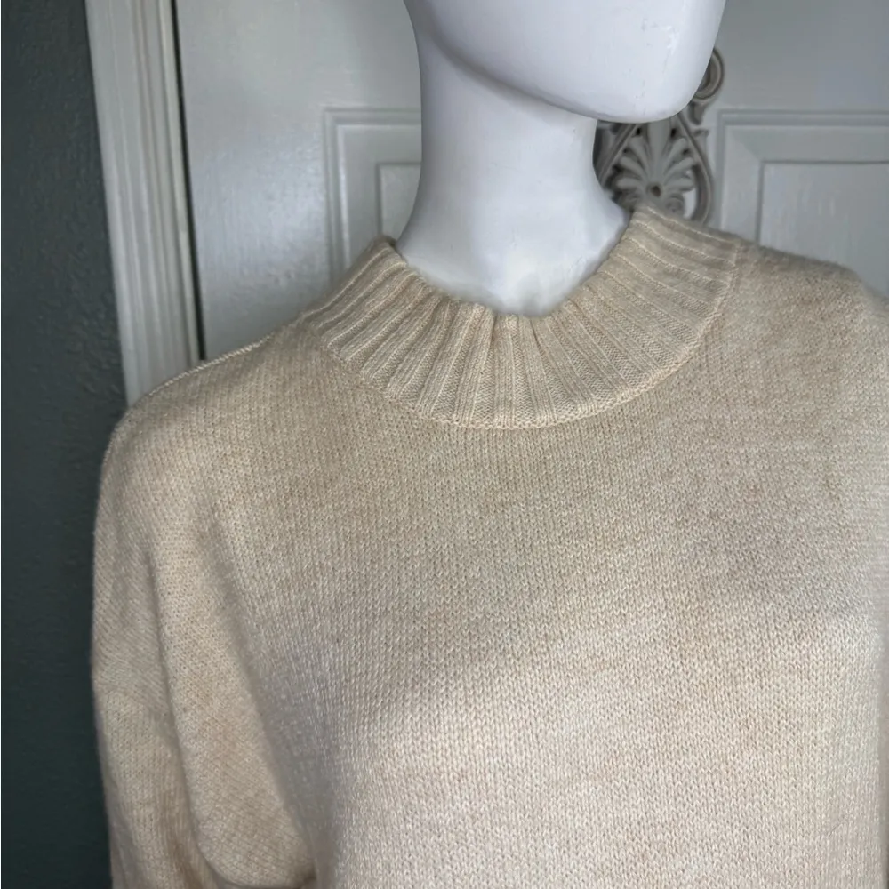 Abound NWT Heather Beige Mini Sweater Dress Women Size Large. - Image 4