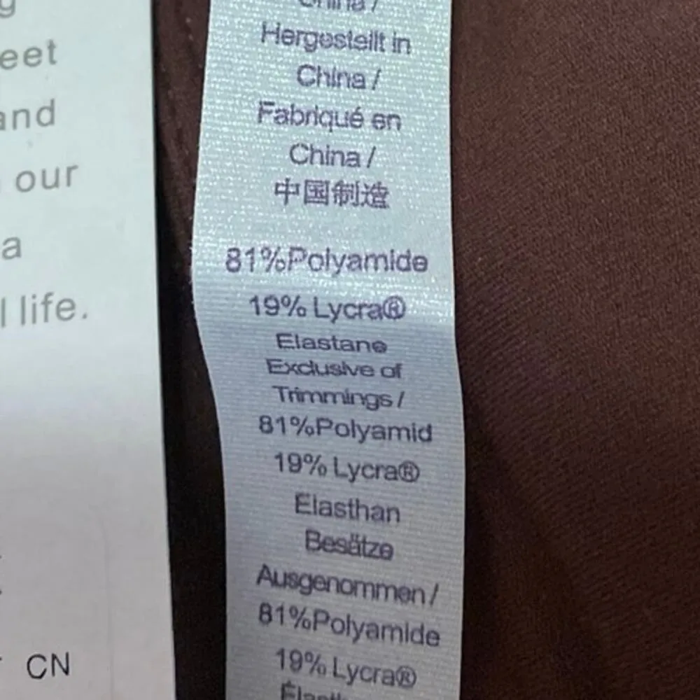 NEW Crz Yoga Brown Sleeveless Cami Camisole Tank Workout Athletic Crop Top Sz S - Image 4