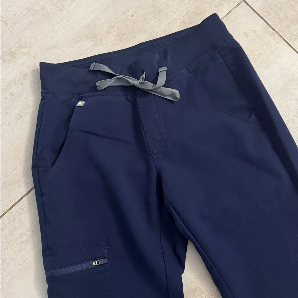 Figs Navy Blue Petite Figs Jogger Scrub Bottom Pants XXS - Image 2