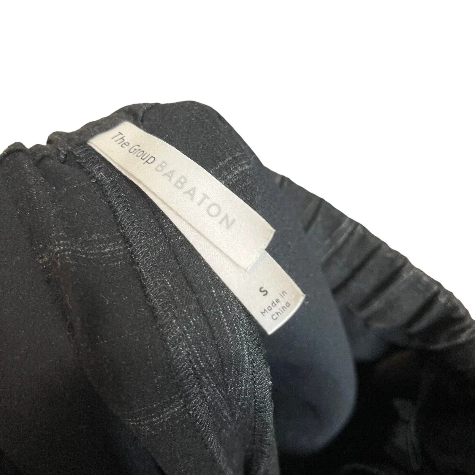 Aritzia The Group Babaton Jimmy Pants Women’s Small Black Grid Cropped Trousers - Image 10