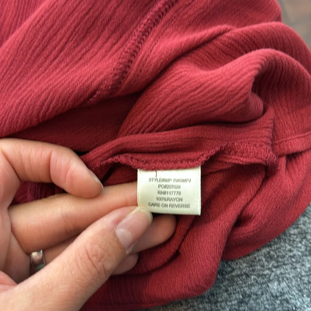 Lovestitch Red Spaghetti‎ Strap Maxi Sundress Size M/L - Image 8