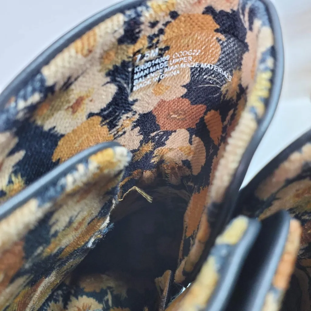 Korks Marci Boots Black Block Heel Platform Women's 7.5M Wrap Strap‎ Booties - Image 5