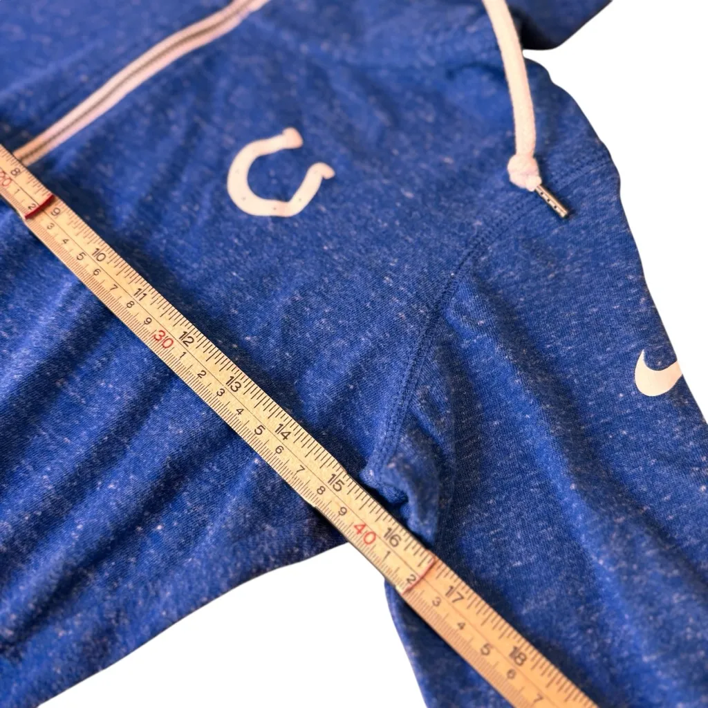 Nike NFL Indianapolis Colts Hoodie Zip Jacket Women’s XS Blue Speckle in EUC - Image 4