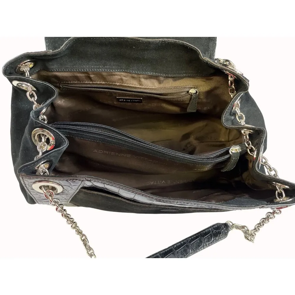 Adrienne Vittadini Women's Black Shoulder Bag Purse SKU 6318 - Image 5