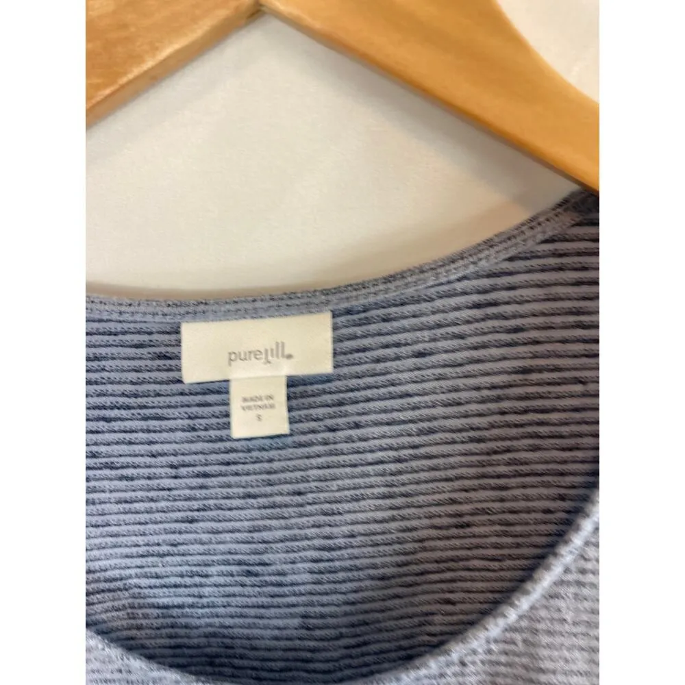 J Jill Pure Jill Linen Blend Tie Back Tshirt Size Small - Image 3