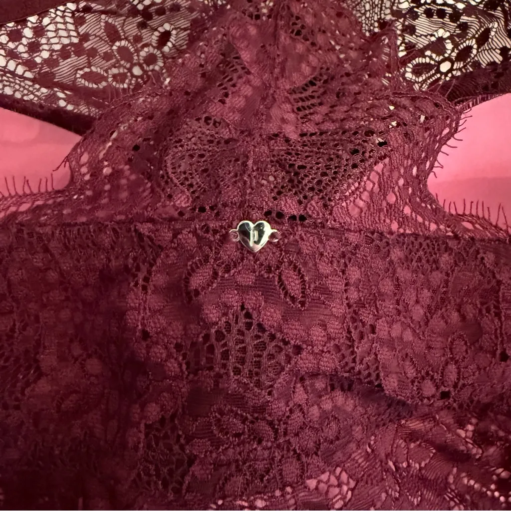 Like New PINK Victoria’s Secret Lace High Neck Push Up Bralette - Image 5