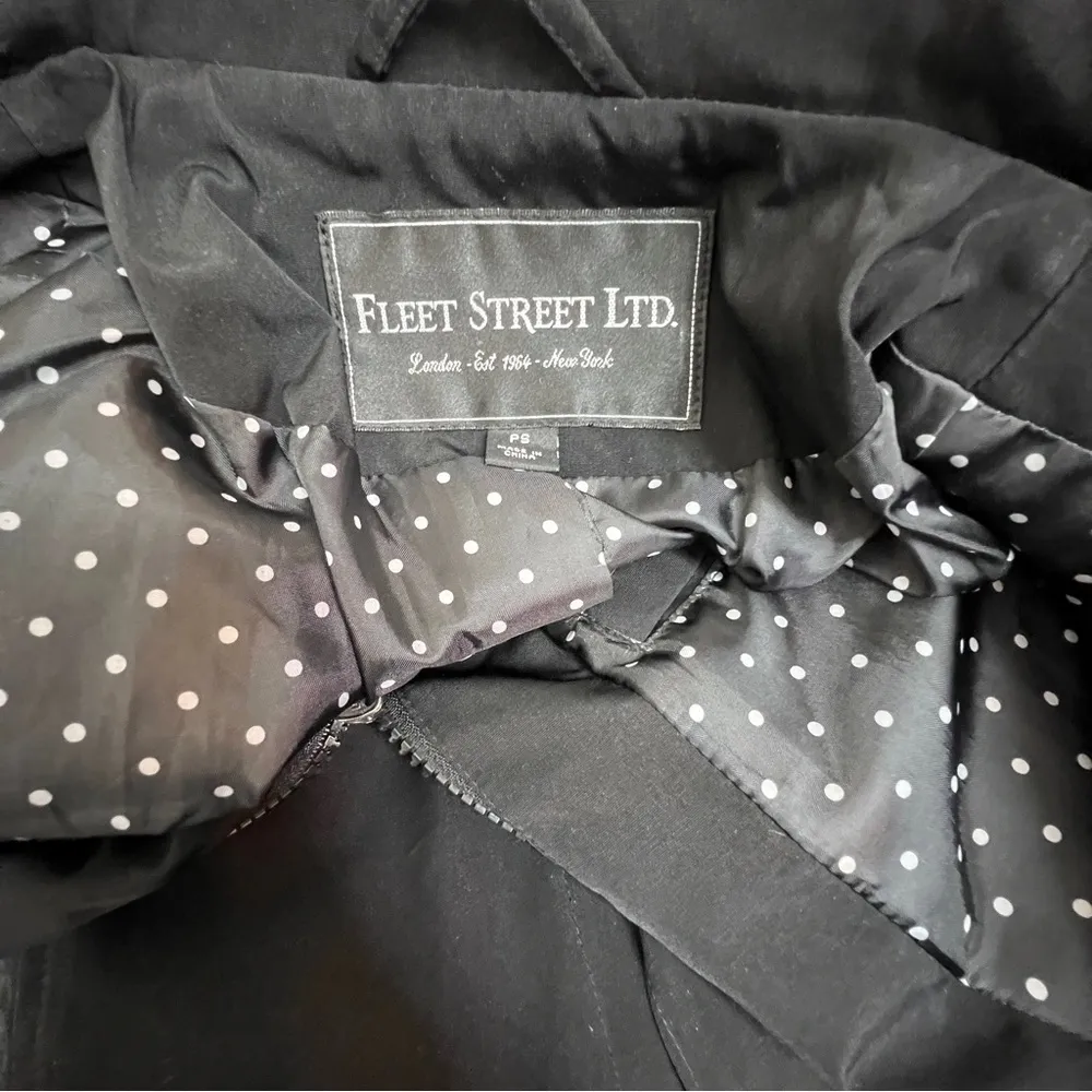 Fleet Street LTD Petite Small Black Jacket(Rain) w/ Dual Closure System - Image 13