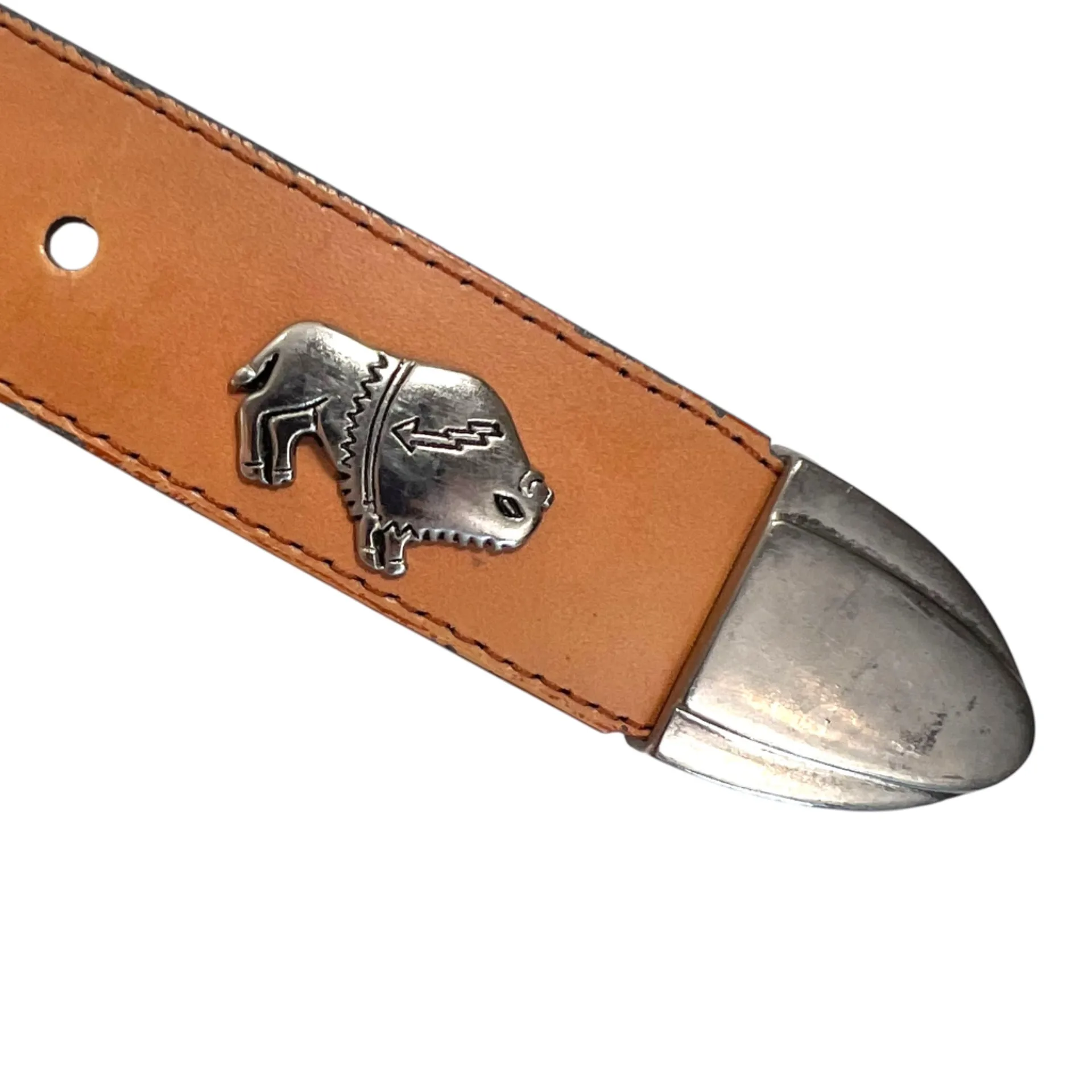 Sunbelt Belt Southwestern Embellished Animal Studded Light Brown Belt Tan - Image 7