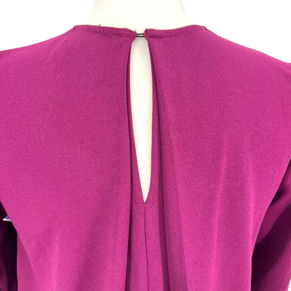 Donna Morgan Shift Swing Dress Purple Wineberry Size 0 NWOT - Image 7