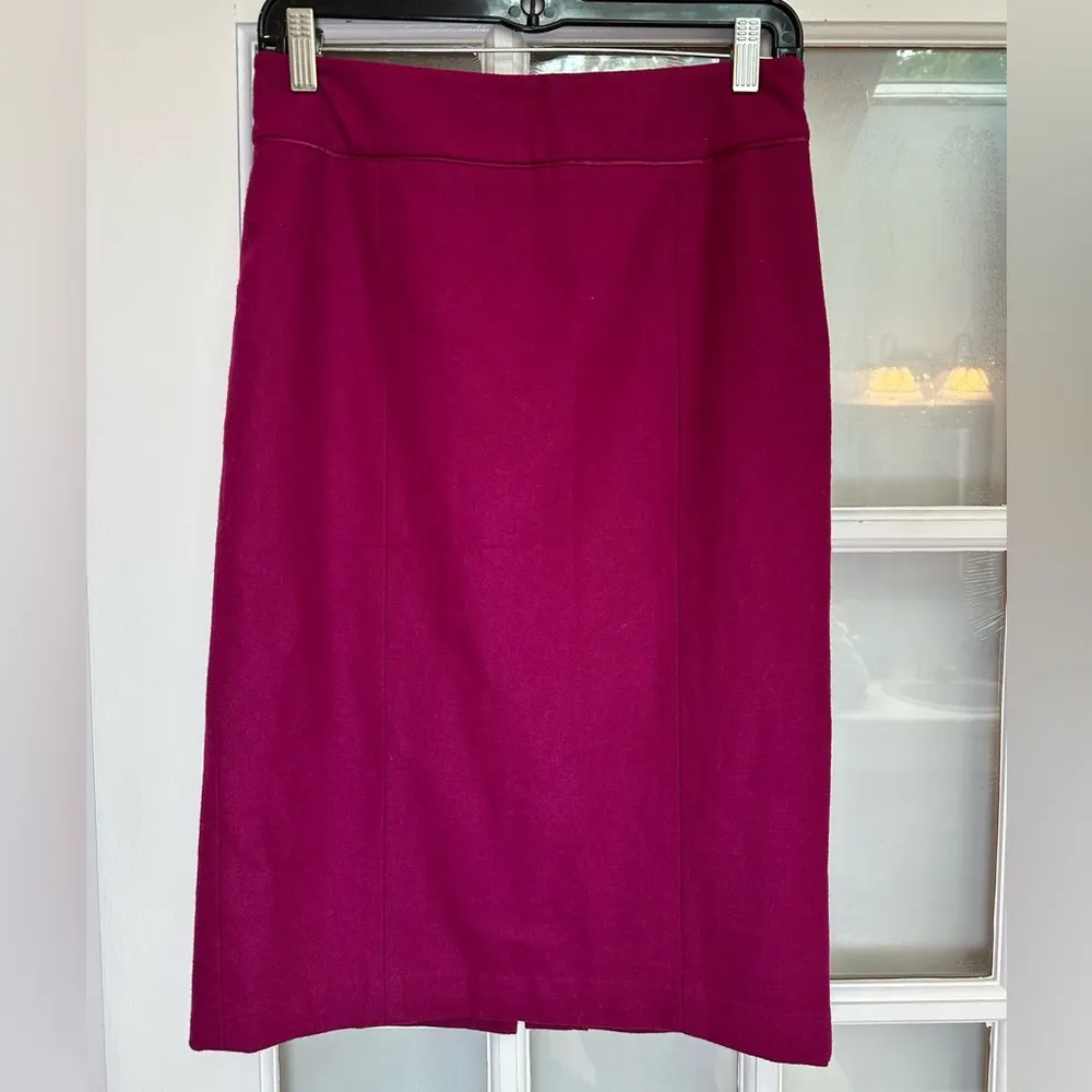 MONSOON Wool & Silk Women’s Straight Pencil Skirt Pink Knee Length Size 4 Small - Image 11