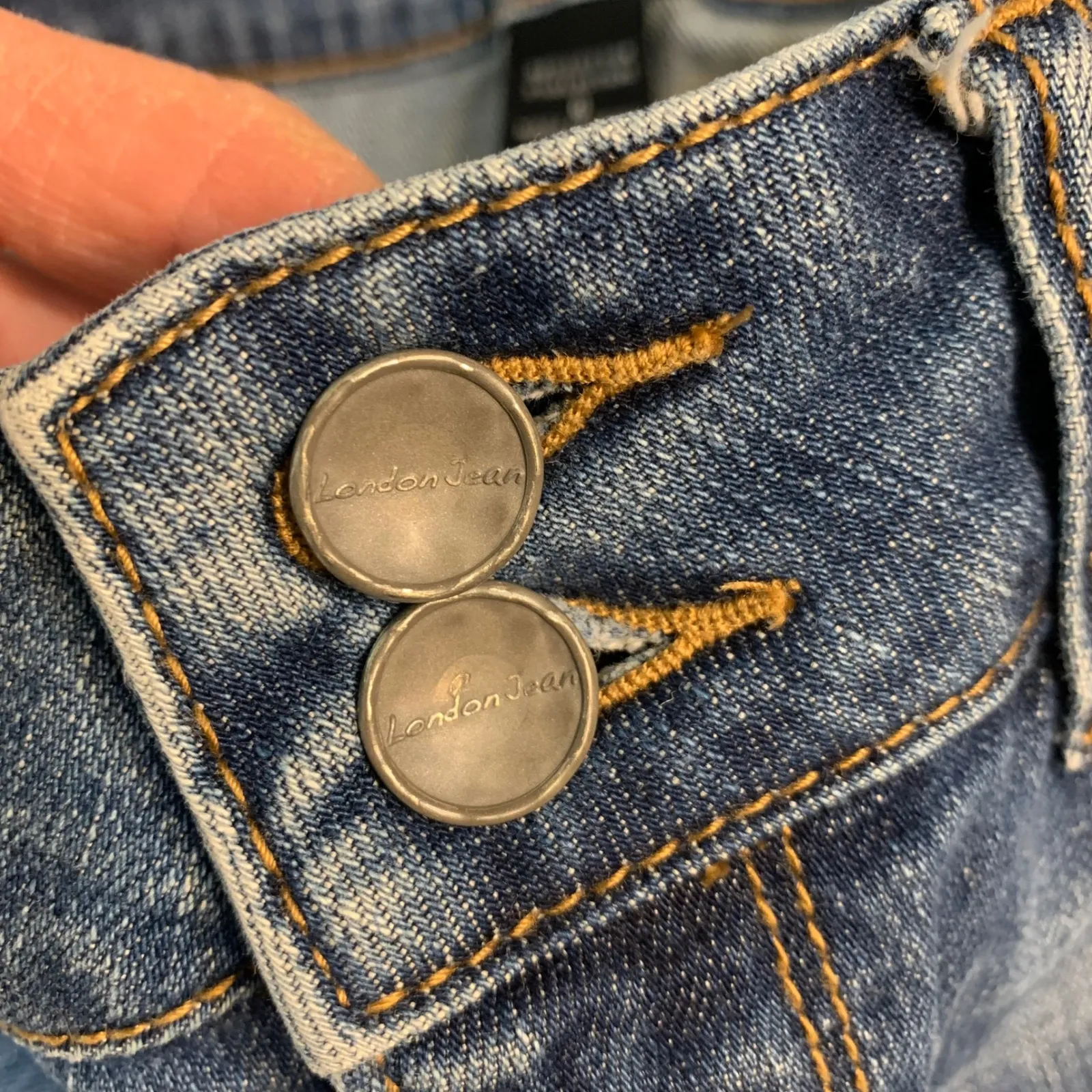 VTG Y2K London Jean Co VS Hipster Blue Denim Bootcut Jeans Women Size 6 READ - Image 6