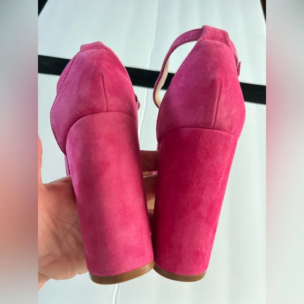 STEVE MADDEN Women's Carrson Ankle-strap Dress Sandals In Hot Pink size 8 - Image 6