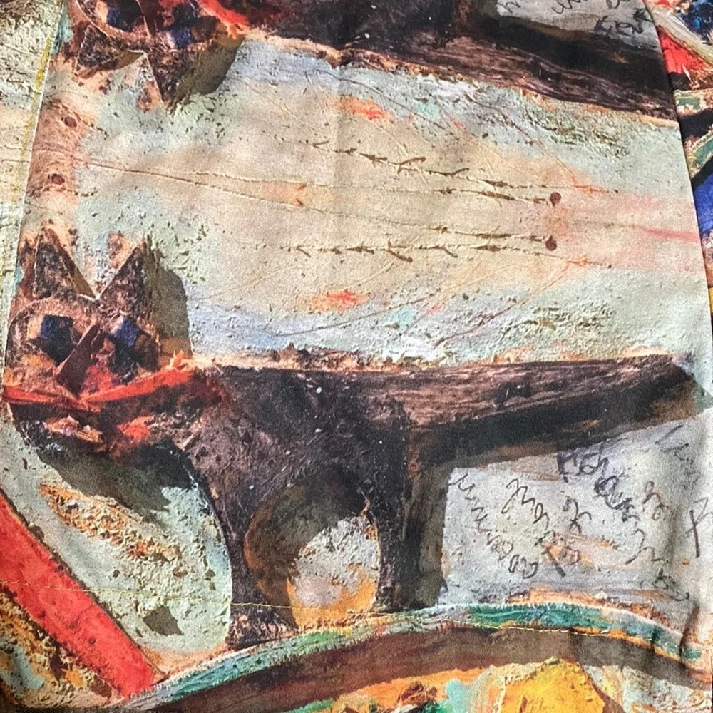 By Akka Creation Trench iacket Women's 3/quarter Unique size 40” M/L Orange - Image 13