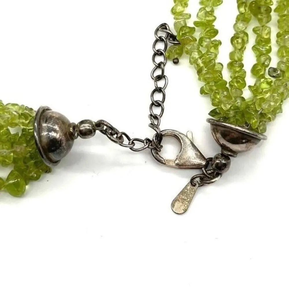 Silpada Peridot 6 Strand 925 Sterling Silver - Image 3