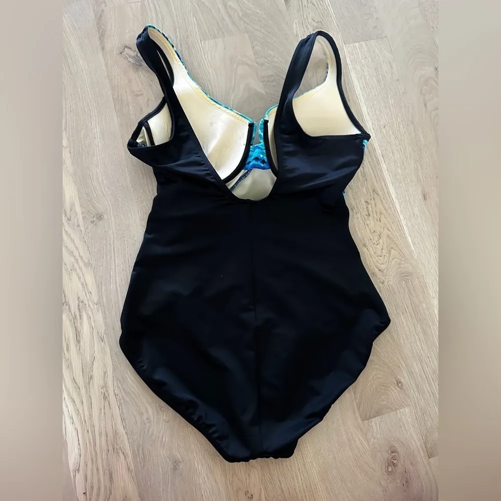 Miraclesuit Night Lights Layered Escape Underwire One Piece Swimsuit size 12 - Image 4