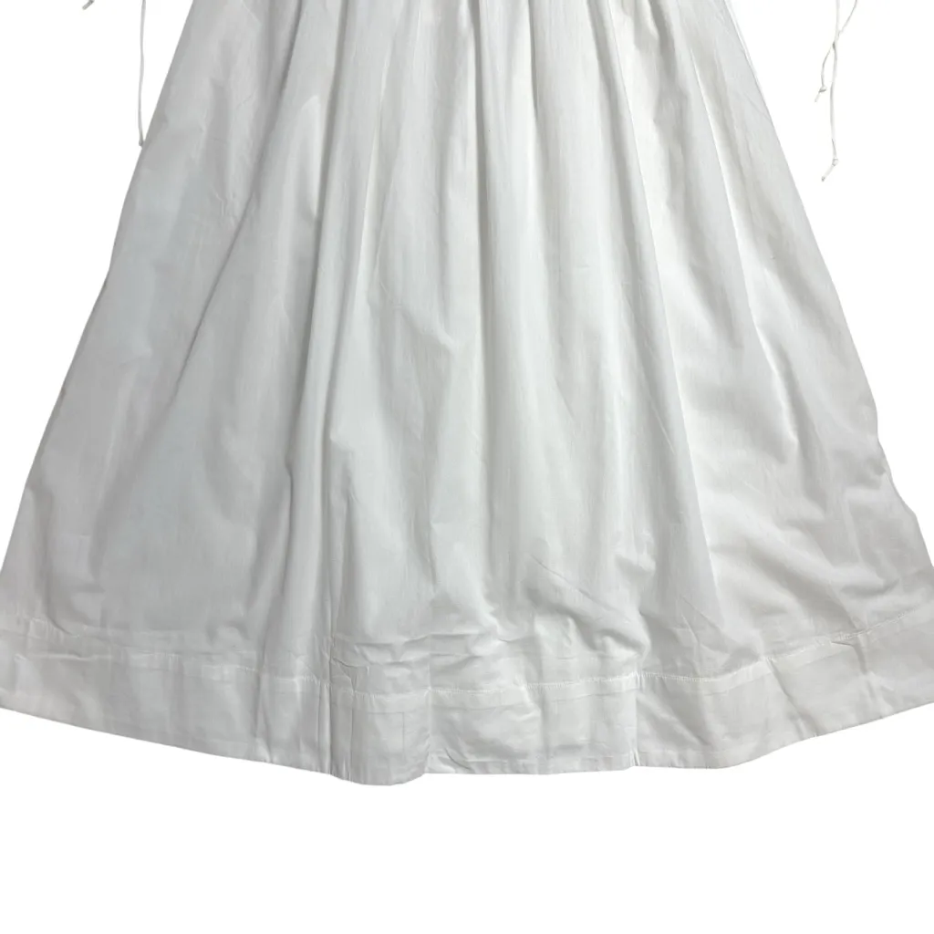 For Love & Lemons White Jocelyn Peasant Midi Dress Womens S - Image 8