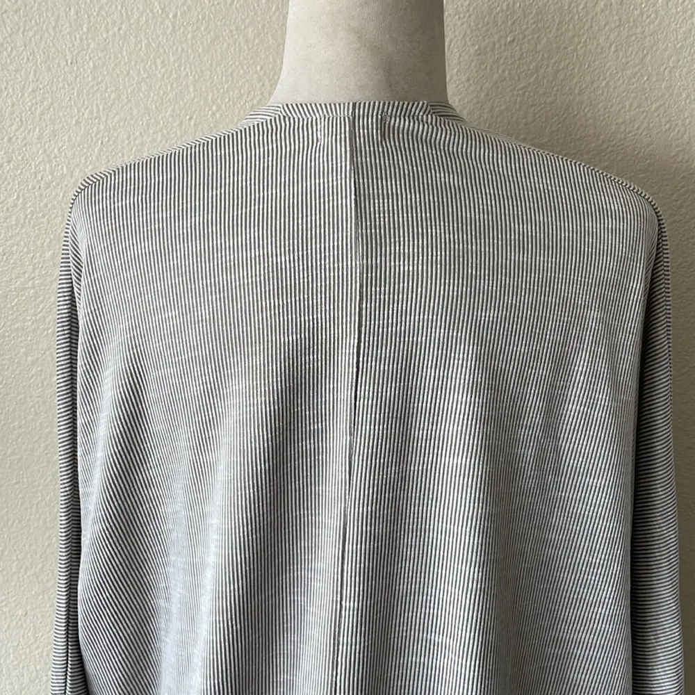 DONNI Cardigan Ribbed Sweater Coat Beige Grey One Size Fits All Gray Size undefined - Image 7