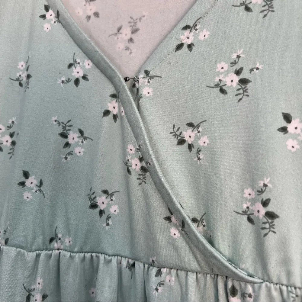 Hollister small Mint Green Floral babydoll Dress - Image 5