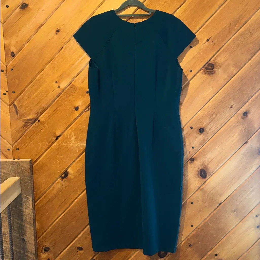 Brooks Brothers “The Essentials” teal sheath dress - Image 4
