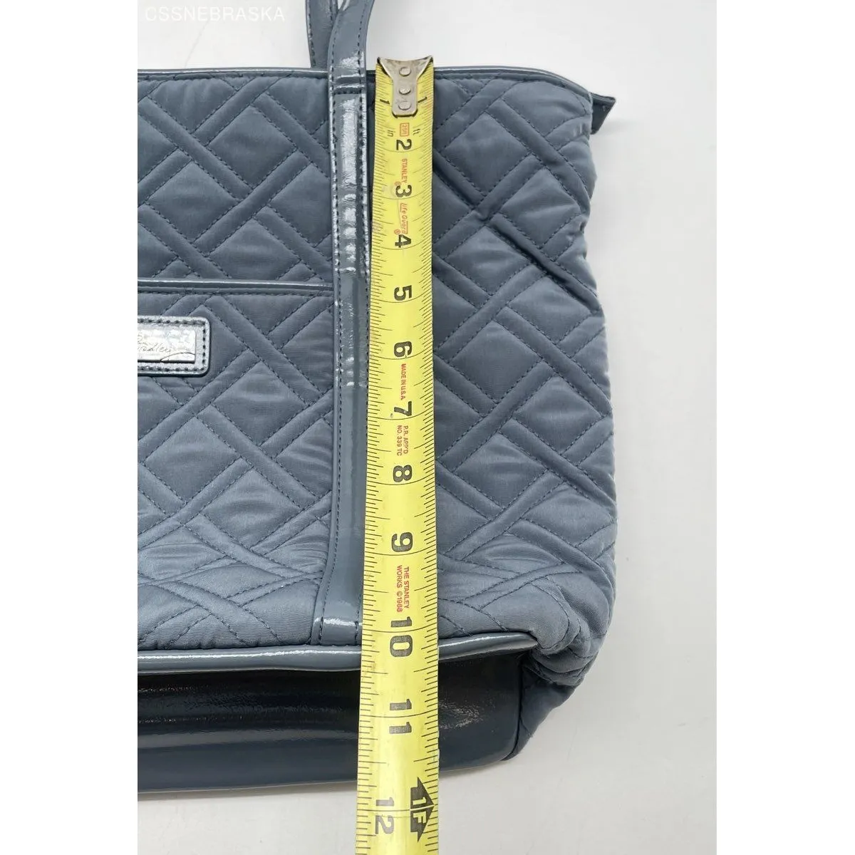 Vera Bradley Blue Trimmed Vera Small Tote -‎ Size Small - Image 8