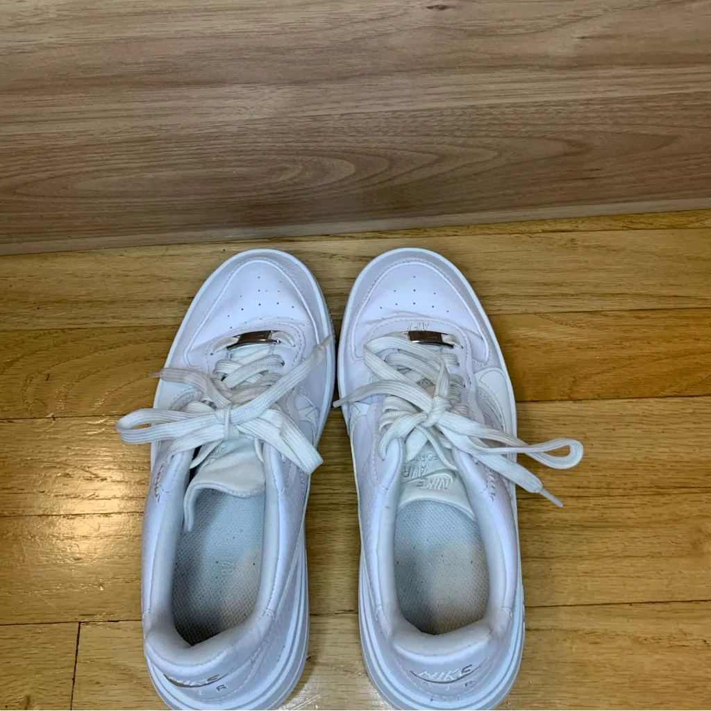Nike Air Force 1 White Platform Sneakers - Size 5.5 - Image 5