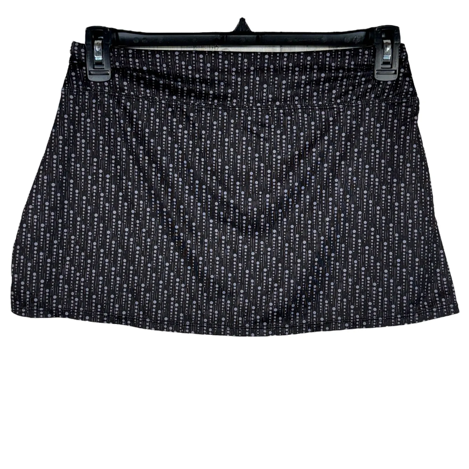 Athleta Small Power Mesh CYA Mini Skirt Stretch Pull-On Quick-Dry Galaxy Dots - Image 3